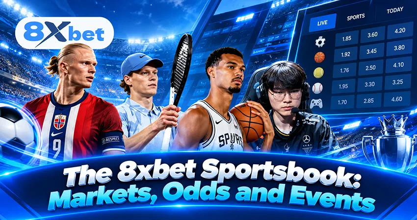 The 8xbet Sportsbook: Markets, Odds and Events